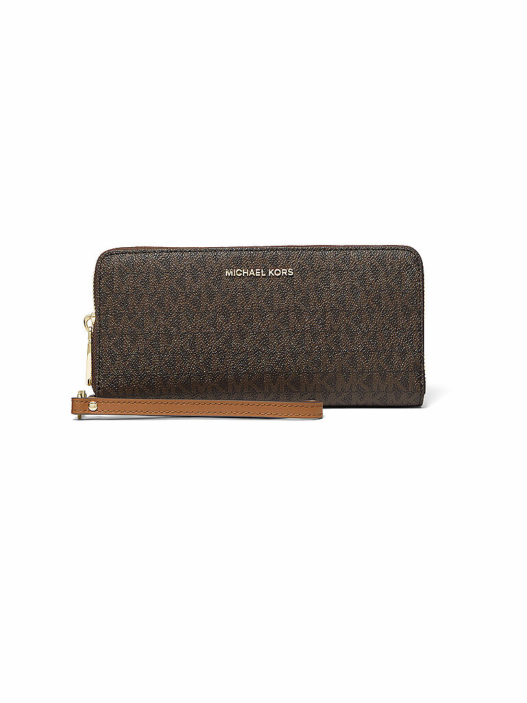 MICHAEL+KORS+Portefeuille+JET+SET+TRAVEL+marron