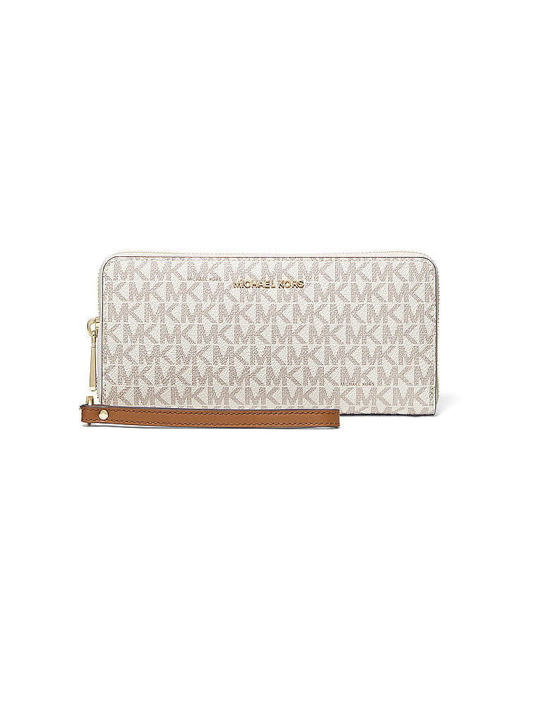 MICHAEL+KORS+Portefeuille+JET+SET+TRAVEL+creme