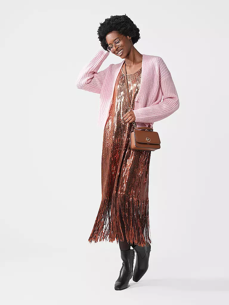 MICHAEL KORS | Ledertasche - Henkeltasche DELANCY | Camel