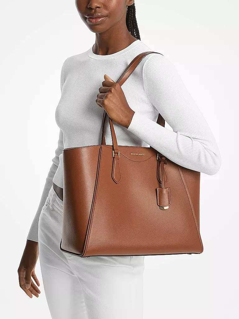 MICHAEL KORS | Ledertasche - Shopper TARYN  Large | Marron