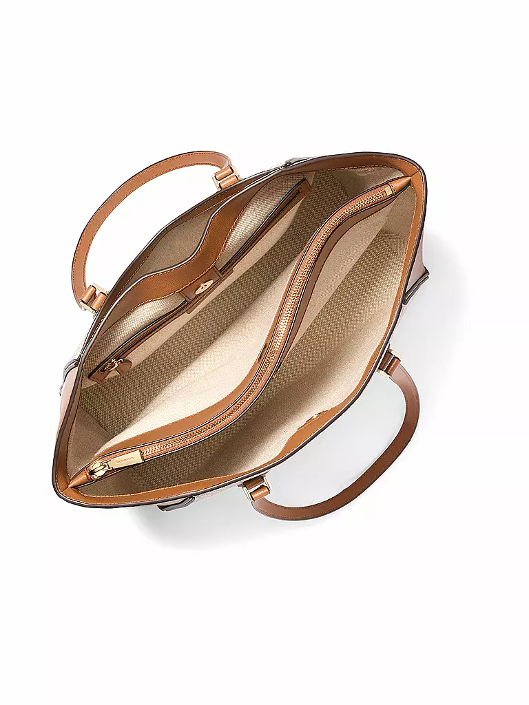 MICHAEL KORS | Ledertasche - Shopper TARYN  Large | Marron