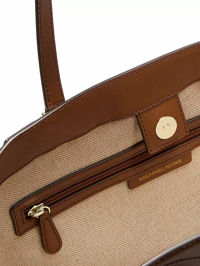 MICHAEL KORS | Ledertasche - Shopper TARYN  Large | Marron