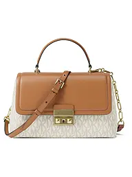 MICHAEL KORS | Sac - Sac à main TRIBECA MEDIUM SIGNATURE LOGO | Beige