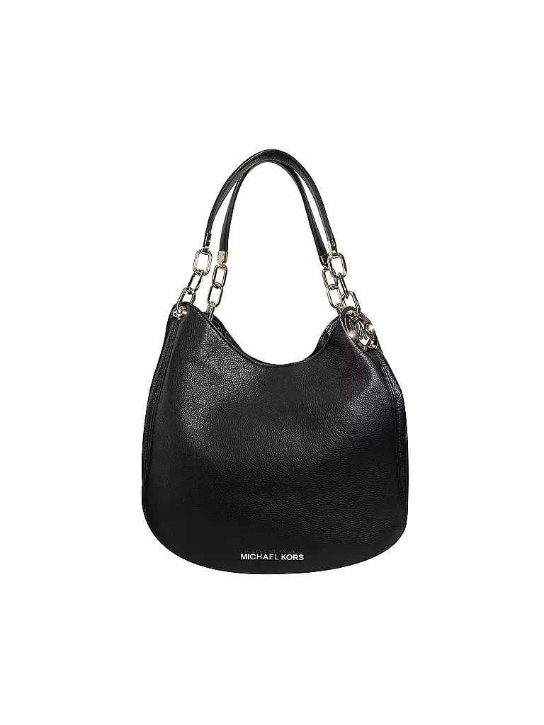 MICHAEL KORS | Sac en cuir - Hobo Bag LILLIE Large | schwarz