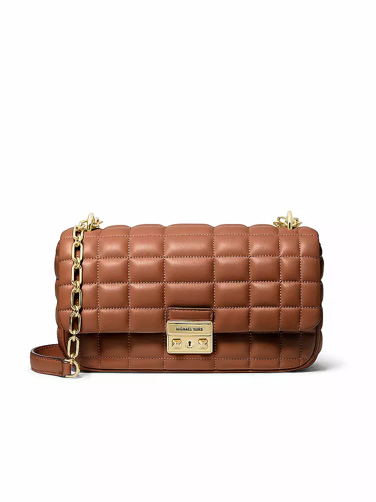 MICHAEL KORS | Sac en cuir - Sac bandoulière TRIBECA Large | Camel