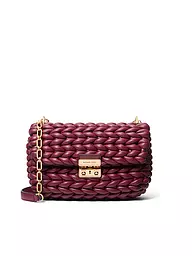 MICHAEL KORS | Sac en cuir - Sac bandoulière TRIBECA | Rouge foncé