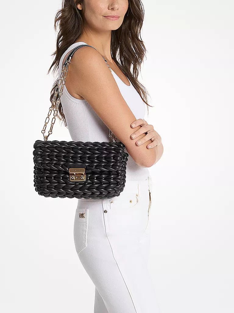 MICHAEL KORS | Sac en cuir - Sac bandoulière TRIBECA | Noir
