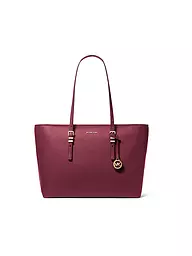 MICHAEL KORS | Sac en cuir - Shopper QUINN Large | Rouge foncé