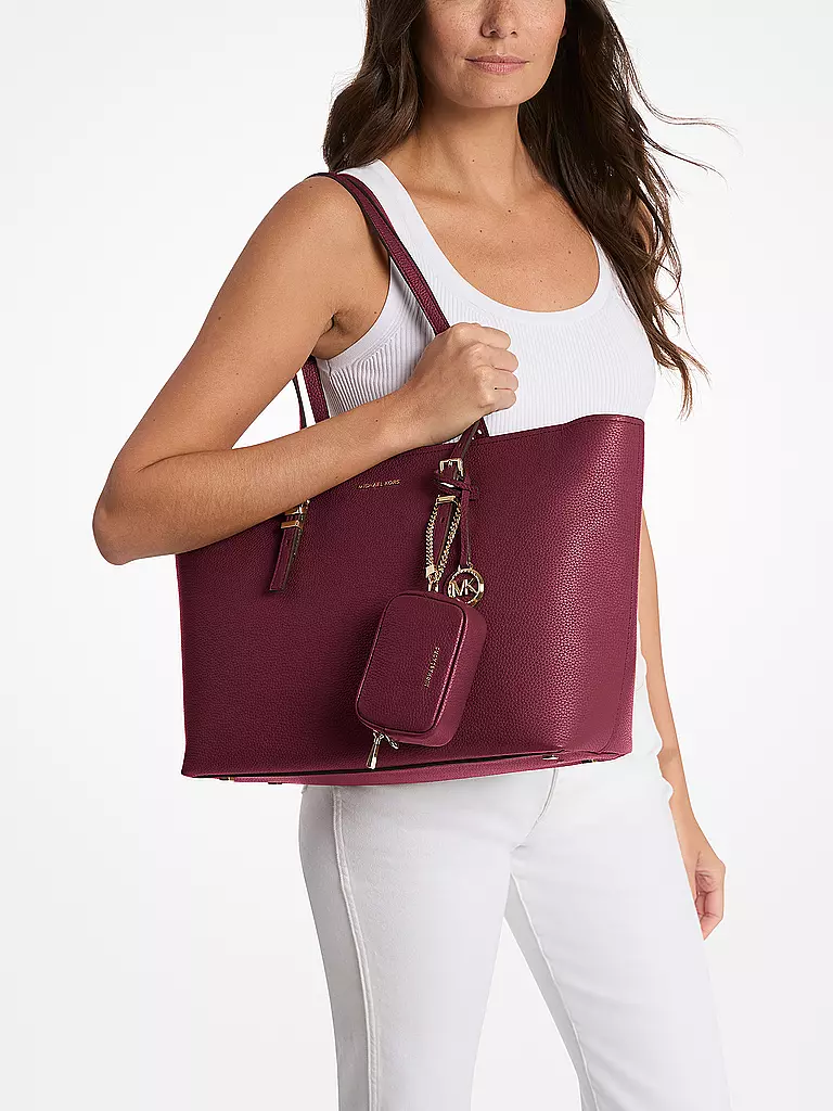 MICHAEL KORS | Sac en cuir - Shopper QUINN Large | dunkelrot