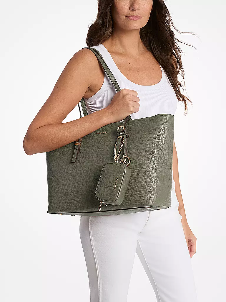 MICHAEL KORS | Sac en cuir - Shopper QUINN Large | olive