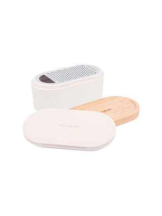 MICROPLANE | Râpe à main avec récipient de récupération Cachemire / Bambou