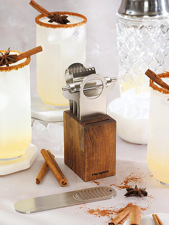 MICROPLANE | Set d'outils de bar 6 pièces CL Noyer