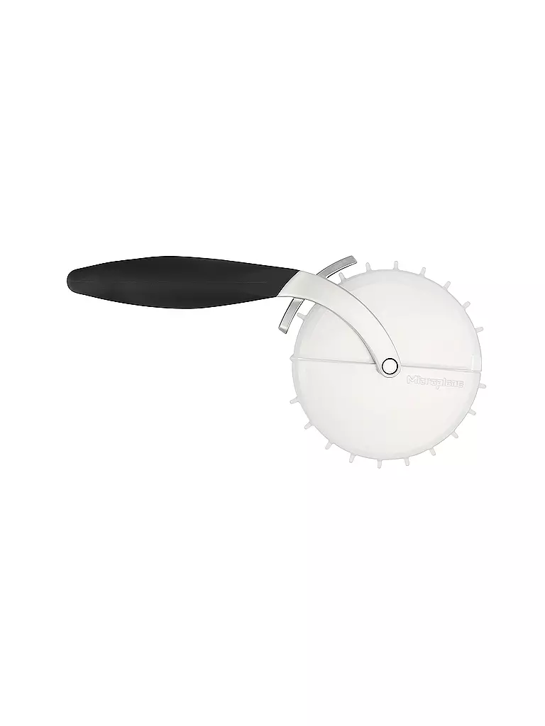 MICROPLANE | Coupe-pizza professionnel noir en acier inoxydable | Noir