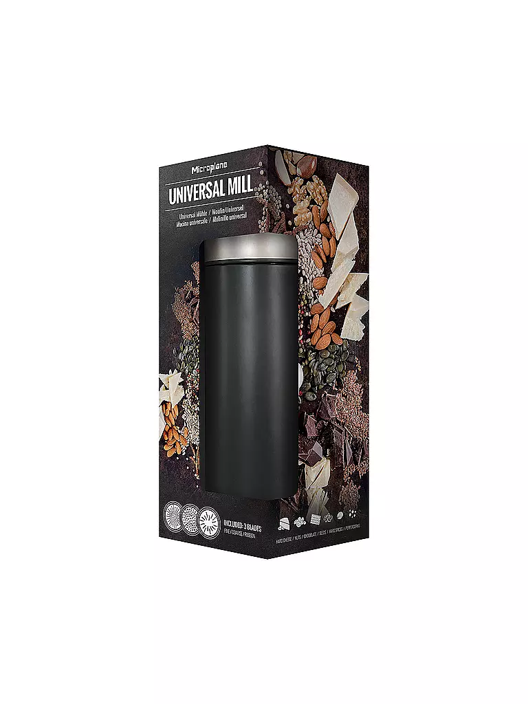 MICROPLANE | Moulin universel 18cm Noir |