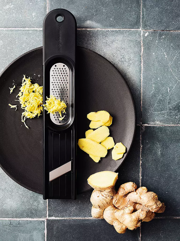 MICROPLANE | Râpe à gingembre 3 en 1 Noir | Noir