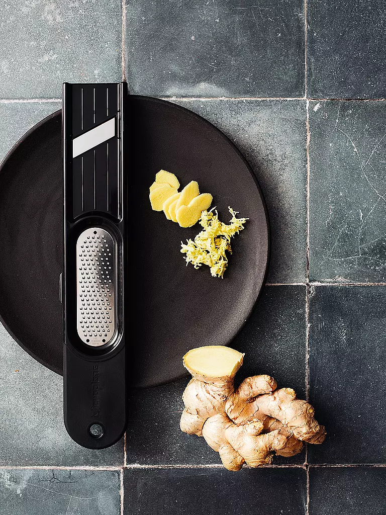 MICROPLANE | Râpe à gingembre 3 en 1 Noir |