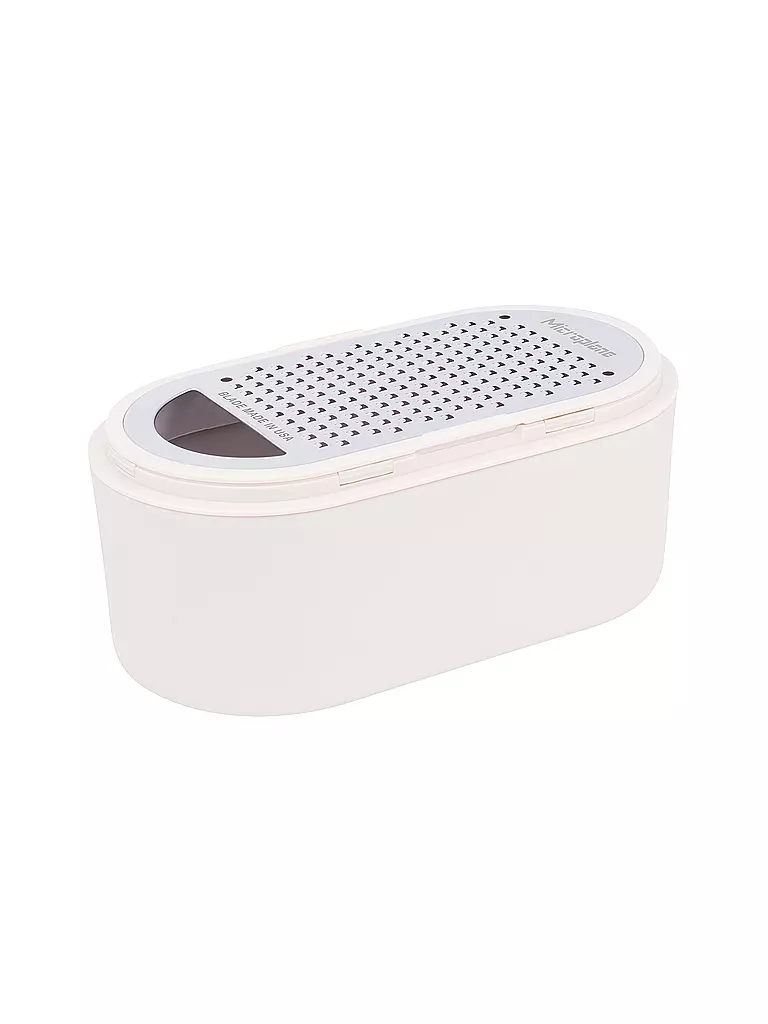 MICROPLANE | Râpe à main avec récipient de récupération Cachemire / Bambou | Beige