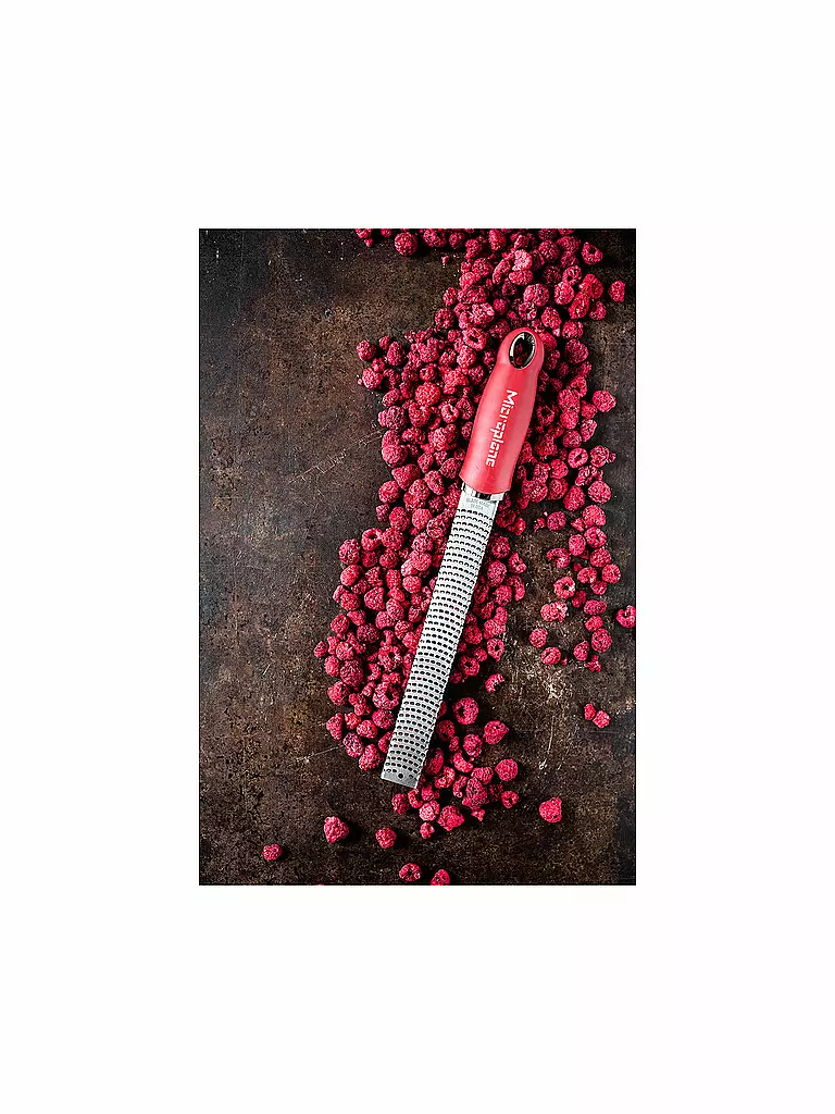 MICROPLANE | Zesteur-râpe Premium Classic Grenade | Rouge