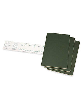 MOLESKINE | Lot de 3 cahiers lignés CAHIER Large Vert Myrte