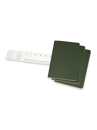 MOLESKINE | Carnet CAHIER lot de 3 vierges grand vert myrte