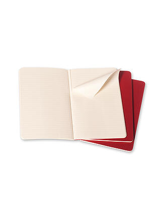 MOLESKINE | Carnet CAHIER lot de 3 ligné Large Canneberge