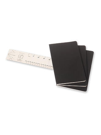 MOLESKINE | Carnet CAHIER lot de 3 ligné Large Noir