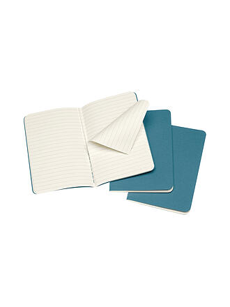 MOLESKINE | Carnet CAHIER lot de 3 ligné Large Brisk Blue