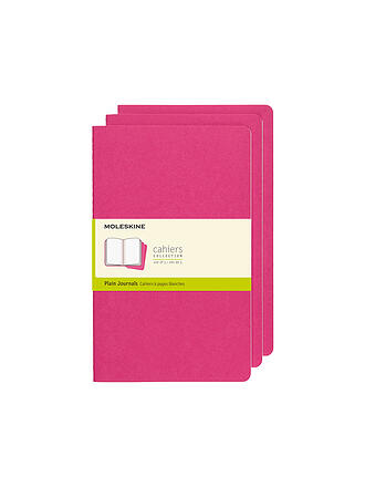 MOLESKINE | Carnet CAHIER lot de 3 vierges grand rose cinétique