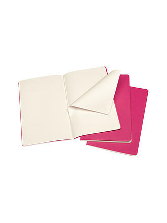 MOLESKINE | Carnet CAHIER lot de 3 vierges grand rose cinétique