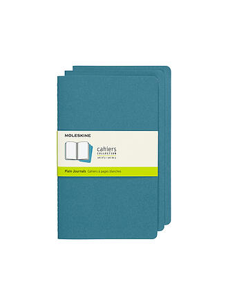 MOLESKINE | Carnet CAHIER lot de 3 vierges grand bleu vif
