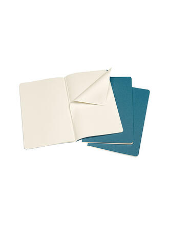 MOLESKINE | Carnet CAHIER lot de 3 vierges grand bleu vif