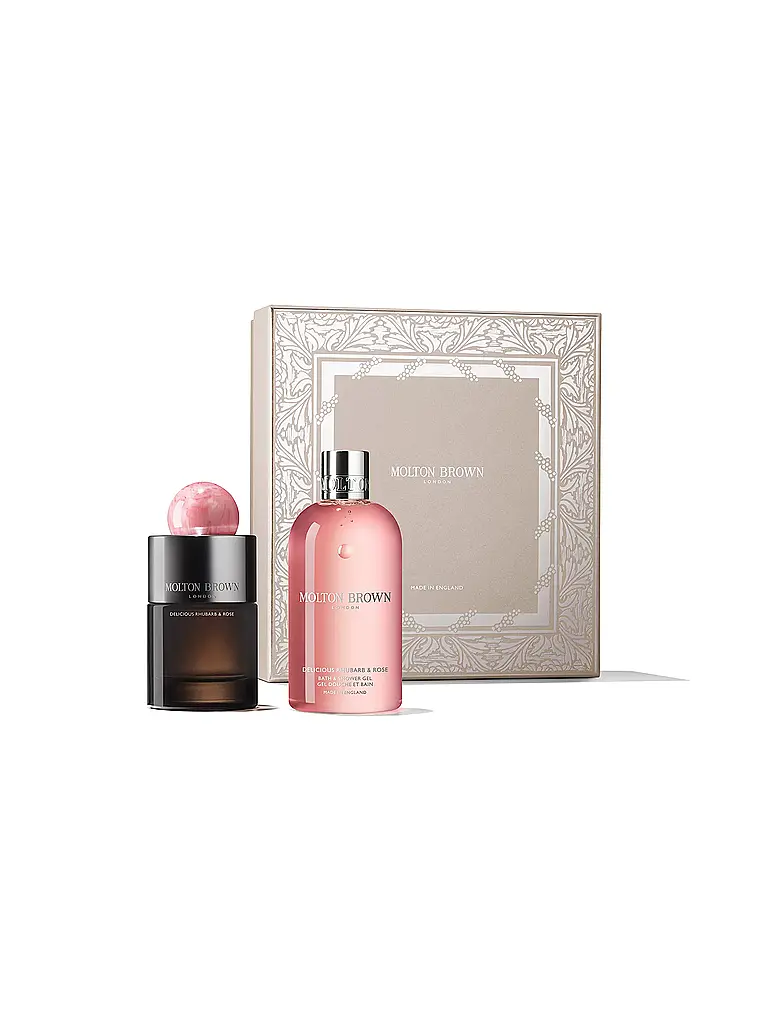MOLTON BROWN | Coffret cadeau - Duo Eau de Parfum Delicious Rhubarb & Rose 300 ml / 100 ml | Aucune couleur