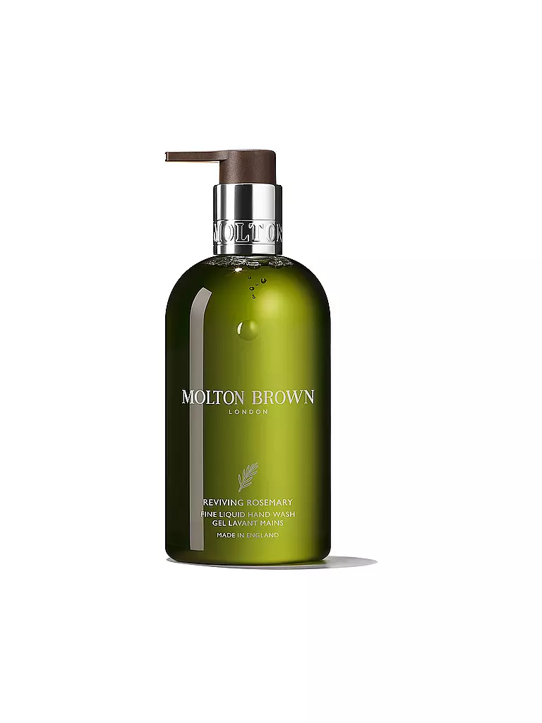 MOLTON BROWN | Savon liquide fin pour les mains Reviving Rosemary 300 ml | Transparent