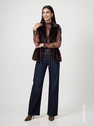 MONARI | Gilet en fausse fourrure