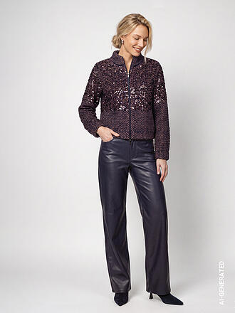MONARI | Pantalon large aspect cuir
