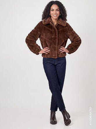 MONARI | Veste aspect fourrure