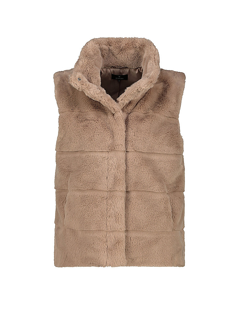 Gilet en fausse fourrure camel 34
