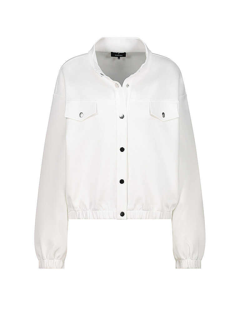 Sweat-shirt zippé blanc 40