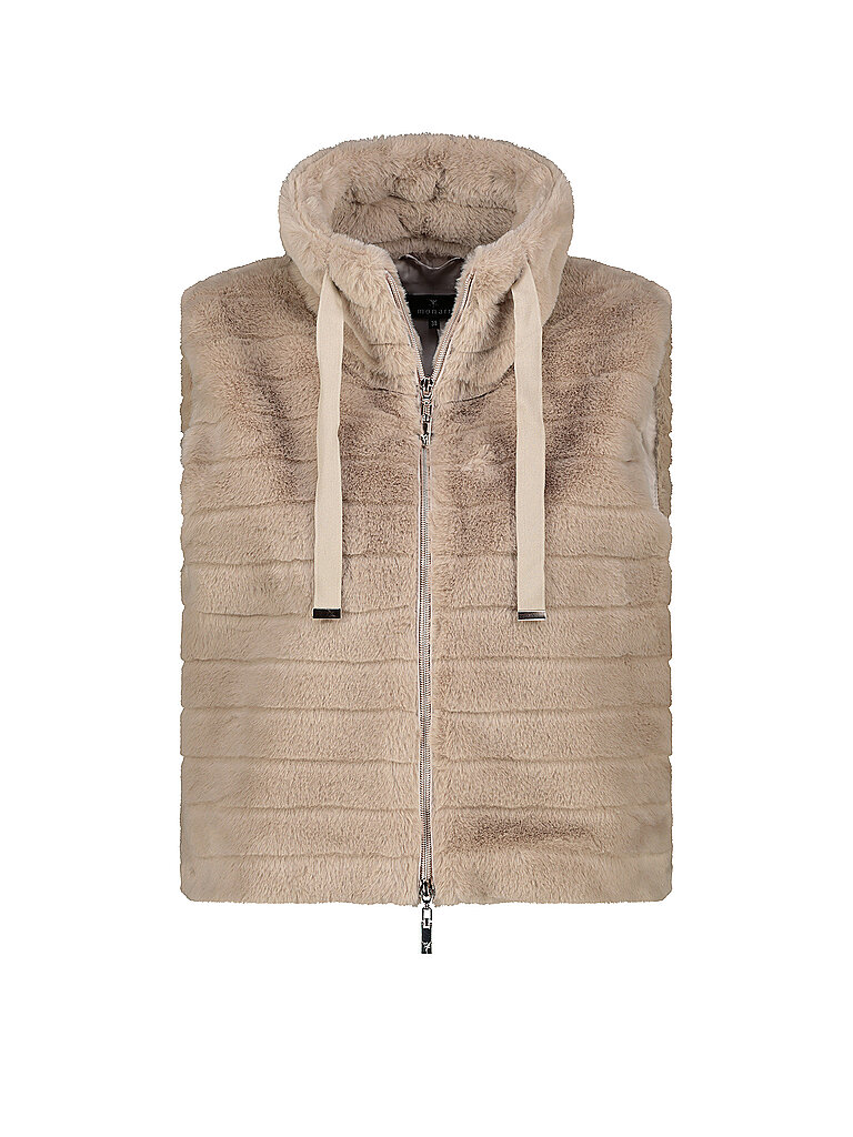 MONARI Gilet aspect fourrure marron | 44