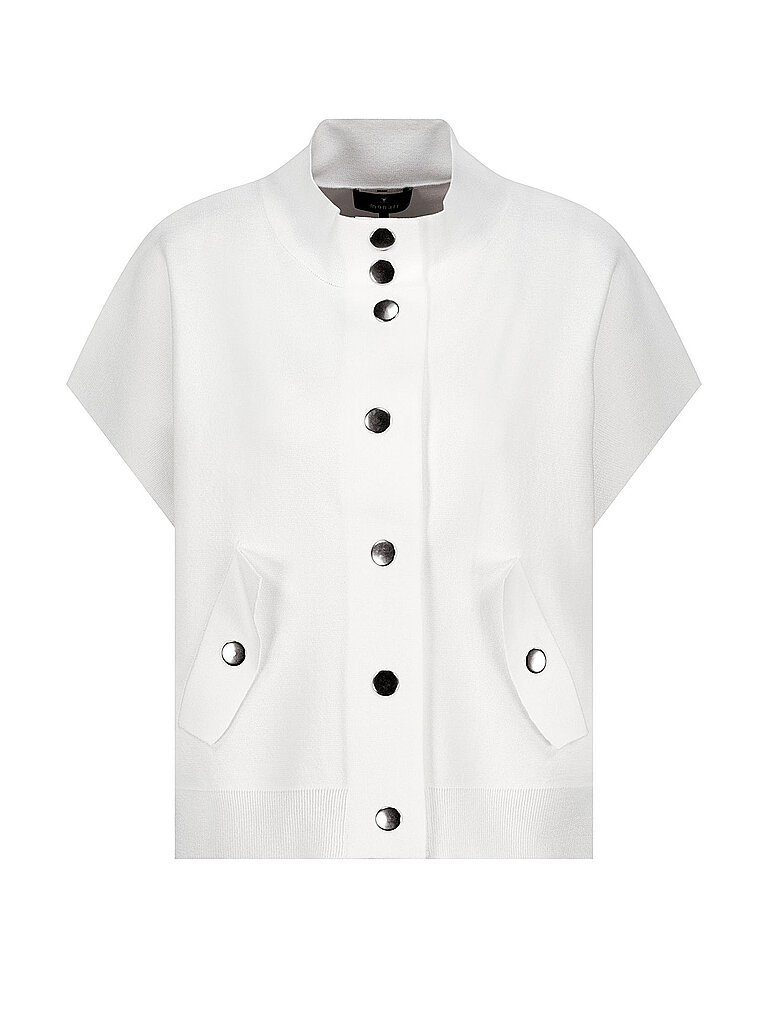 Monari Gilet en tricot crème 42