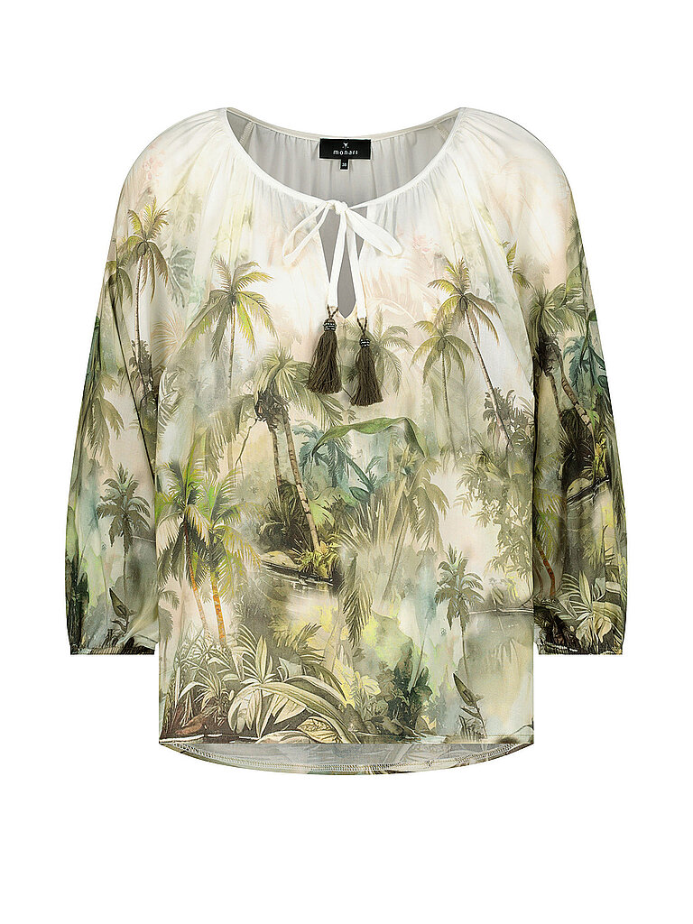 Monari T-shirt chemisier olive 40