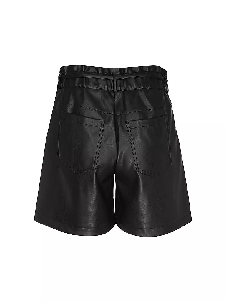 MONARI | Bermuda aspect cuir | 