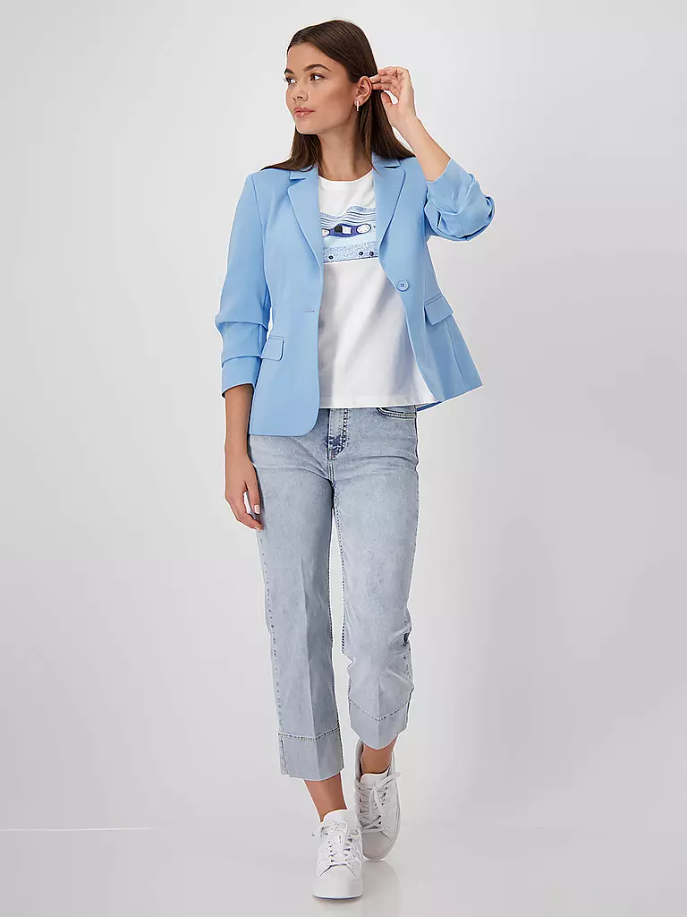 MONARI | Blazer en jersey | Bleu