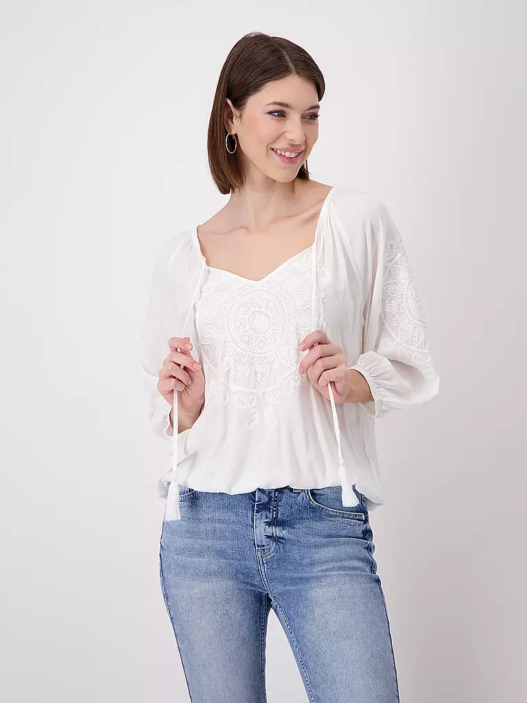 MONARI | Bluse | Blanc