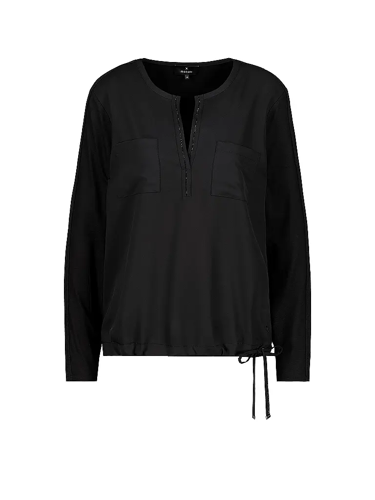 MONARI | Blusenshirt | Noir