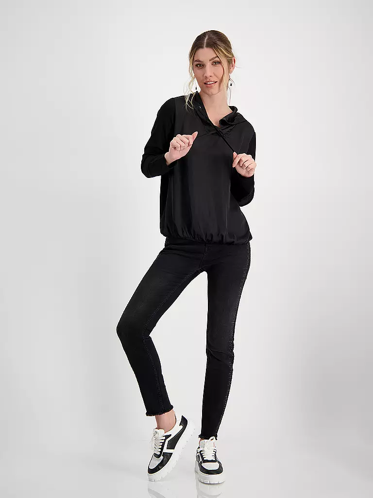 MONARI | Blusenshirt | Noir