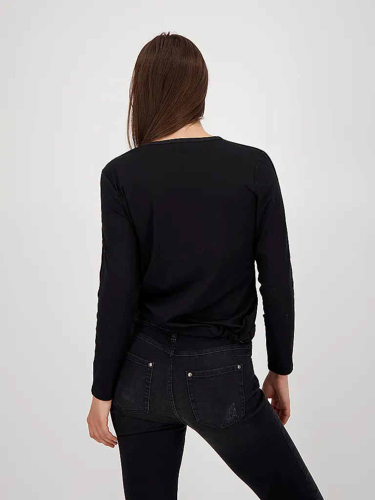 MONARI | Blusenshirt | Noir