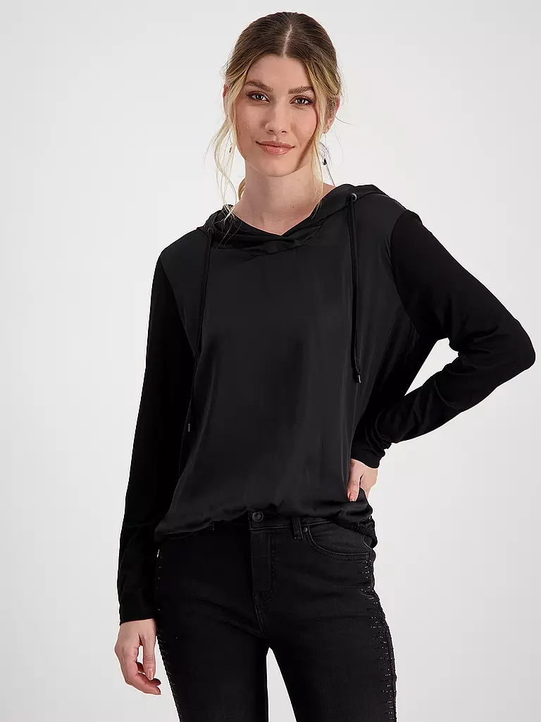 MONARI | Blusenshirt | Noir