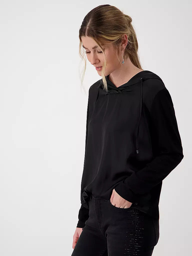 MONARI | Blusenshirt | Noir