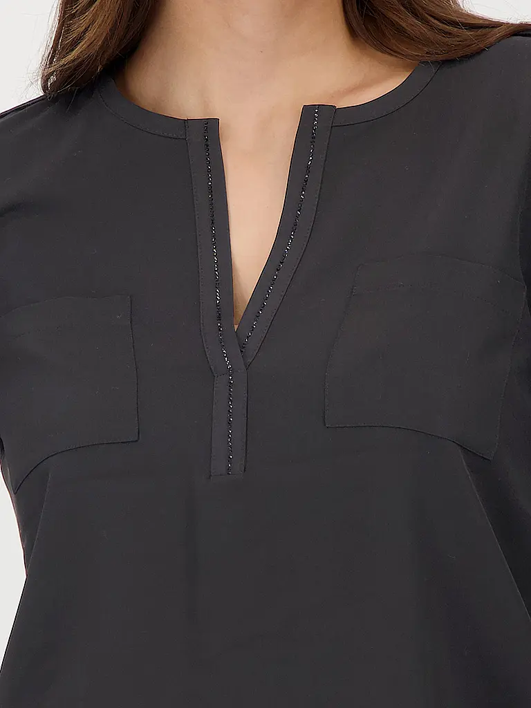 MONARI | Blusenshirt | Noir
